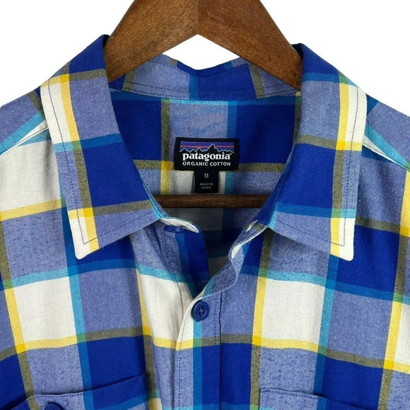 Patagonia Mens Flannel Shirt Multicolor Size Medium Button Up Long Sleeve Plaid - Picture 4 of 10